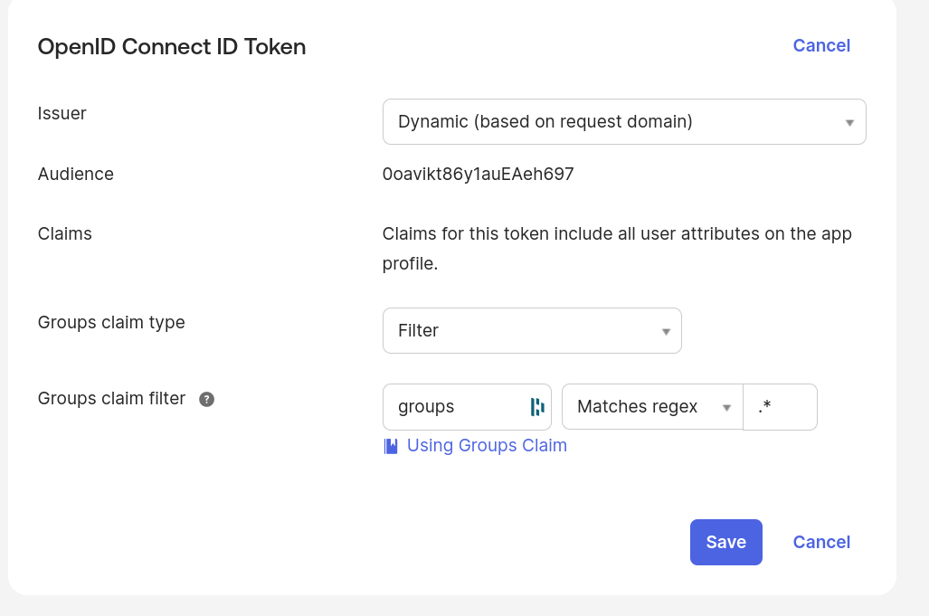 Add groups claim